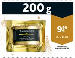 Cora Eendenlever Diamand Noir aanbieding