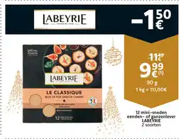 Cora 12 Mini Sneden Eenden of Ganzenlever Labeyrie aanbieding