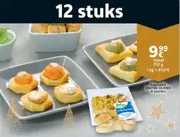 Cora Zakouskis maitre olivier 4 soorten aanbieding