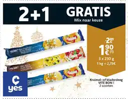 Cora Kruimel of bladerdeeg vite bon! aanbieding