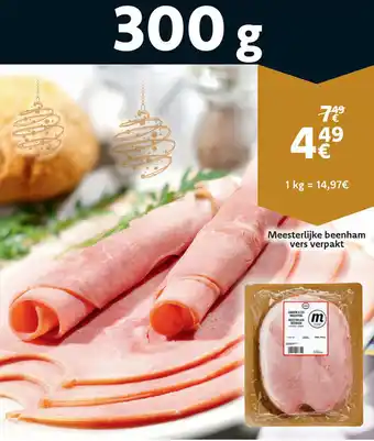 Meesterlijke beenham vers verpakt