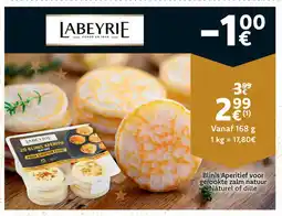 Cora Blinis Aperitief voor gerookte zalm natuur Naturel of dille aanbieding