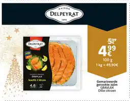 Cora Gemarineerde Gerookte Zalm Gravlax Dille Citroen aanbieding
