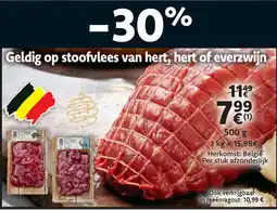 Cora Geldig op stoofvlees van hert, hert of everzwijn aanbieding