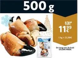 Cora De tang van de krab Ocean Pride aanbieding