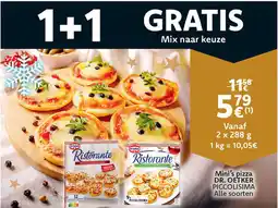Cora Mini's Pizza Dr. Oetker Piccolisima aanbieding