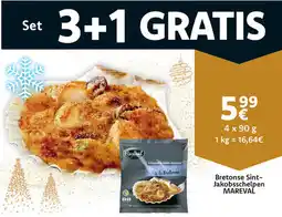 Cora Bretonse Sint Jakobsschelpen Mareval aanbieding