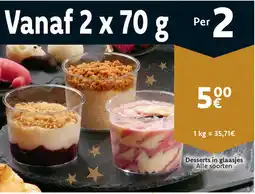 Cora Desserts in glaasjes aanbieding