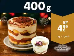 Cora Tiramisu Candy's Coffee aanbieding