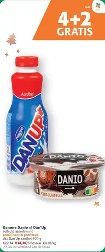 Comarkt Danone Danio of Dan'Up aanbieding