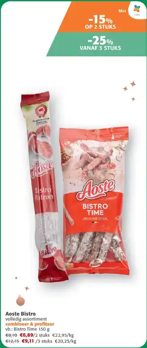 Comarkt Aoste Bistro aanbieding