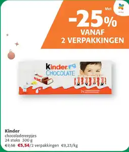 Comarkt Kinder chocoladereepjes aanbieding