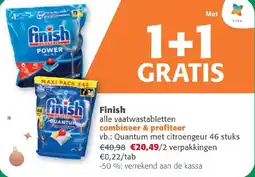 Comarkt Finish alle vaatwastabletten aanbieding