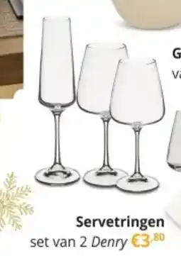 YGO Servetringen set van 2 Denry aanbieding