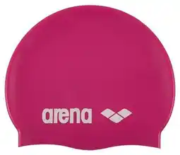 Decathlon ARENA Cap CLASSIC Silicone Fuchsia/white aanbieding