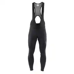 Decathlon Ideal Pro Wind Bib Tights met zeem M - Zwart aanbieding