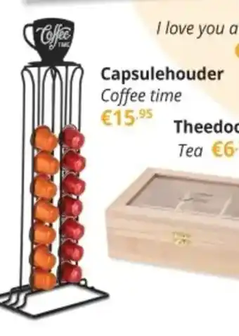 Capsulehouder Coffee time