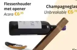 YGO Flessenhouder met opener Acara aanbieding