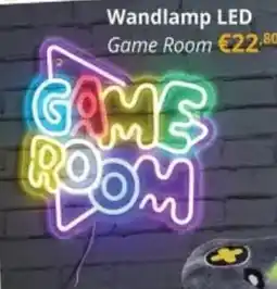YGO Wandlamp LED Game Room aanbieding