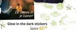 YGO Glow in the dark stickers Space aanbieding