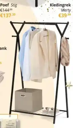 YGO Kledingrek Merty aanbieding