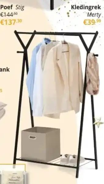YGO Kledingrek Merty aanbieding