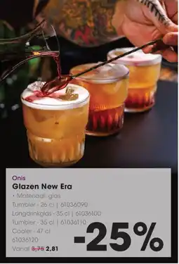 Hanos Onis Glazen New Era aanbieding