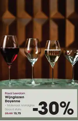 Hanos Royal Leerdam Wijnglazen Doyenne aanbieding