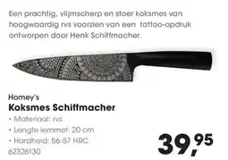 Hanos Homey's Koksmes Schiffmacher aanbieding