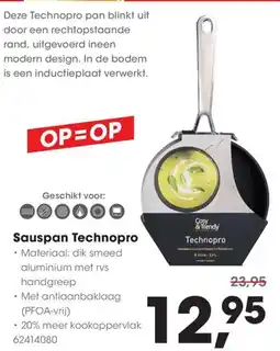 Hanos Cosy & Trendy Sauspan Technopro aanbieding