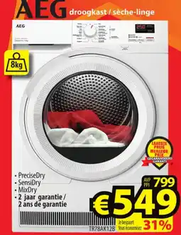 ElectroStock AEG droogkast/sèche-linge TR78AK12B aanbieding