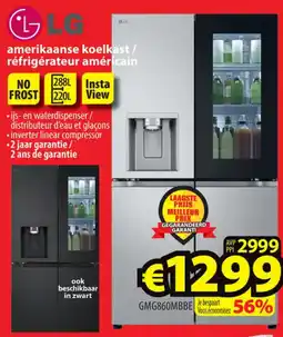 ElectroStock LG amerikaanse koelkast / réfrigérateur américain GMG860MBBE aanbieding