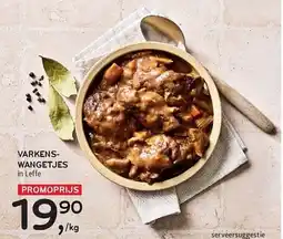 Alvo Varkenswangetjes in leffe aanbieding