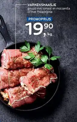 Alvo Varkenshaasje gevuld met tomaat en mozzarella of met philadelphia aanbieding