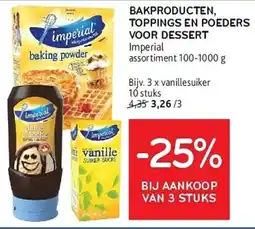 Alvo Bakproducten, Toppings en Poeders voor dessert imperial aanbieding