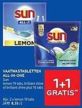 Alvo Sun Vaatwastabletten all-in-one aanbieding