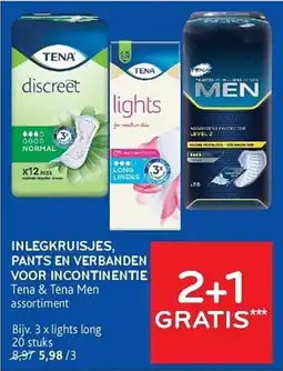 Alvo Inlegkruisjes, Pants en Verbanden voor Incontinentie aanbieding