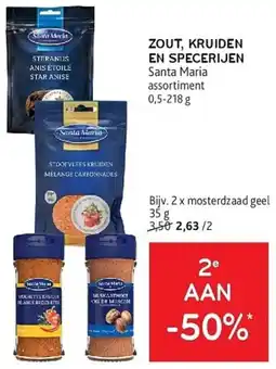 Alvo Zout, Kruiden en Specerijen Santa Maria Assortiment aanbieding