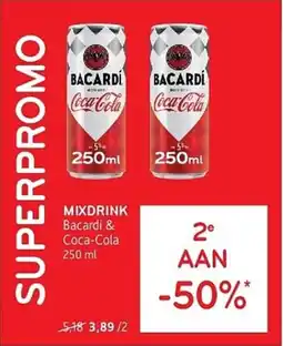 Alvo Mixdrink bacardi & Coca-Cola aanbieding