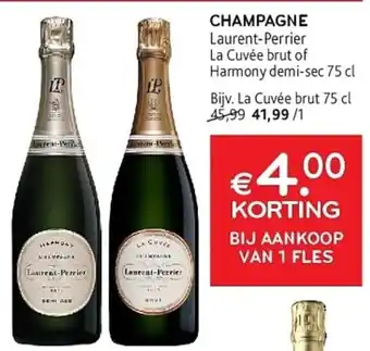 Alvo Champagne Laurent Perrier aanbieding