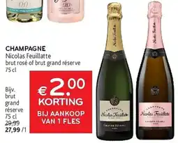 Alvo Champagne Nicolas Feuillatte aanbieding