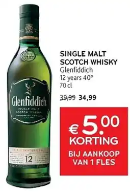 Alvo Single Mat Scotch Whisky Glenfiddich 12 years 40° aanbieding