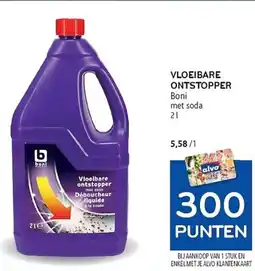 Alvo Vloeibare Ontstopper Boni met Soda aanbieding