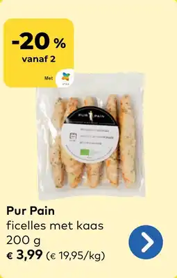 Bio Planet Pur Pain ficelles met kaas aanbieding