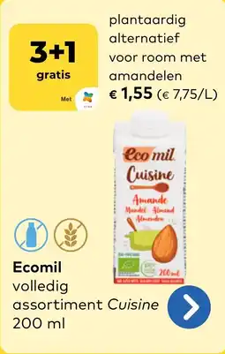 Bio Planet Ecomil volledig assortiment Cuisine aanbieding