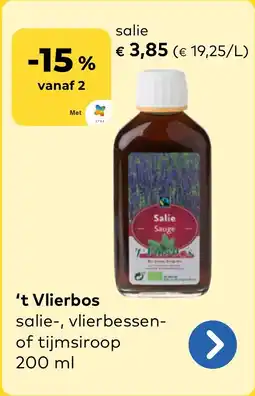 Bio Planet 't Vlierbos Salie Sauge aanbieding