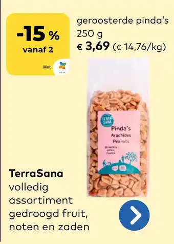 Bio Planet TerraSana Geroosterde Pinda's aanbieding