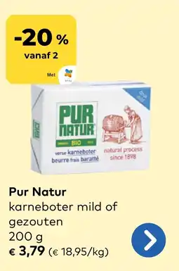 Bio Planet Pur Natur karneboter mild of gezouten aanbieding
