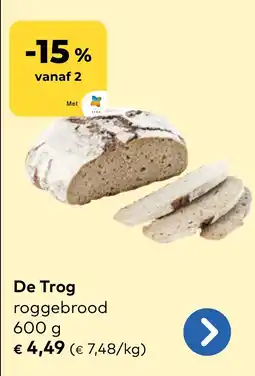Bio Planet De Trog Roggebrood aanbieding