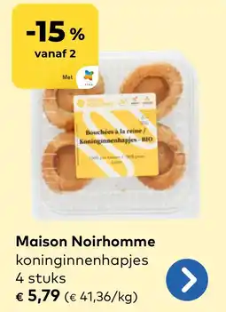 Bio Planet Maison Noirhomme Koninginnenhapjes aanbieding